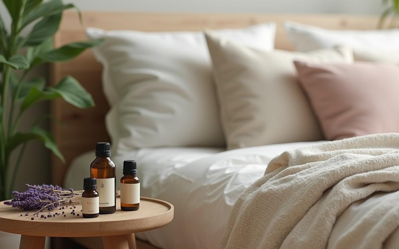 Intérieur avec huiles essentielles pour lutter contre les acariens