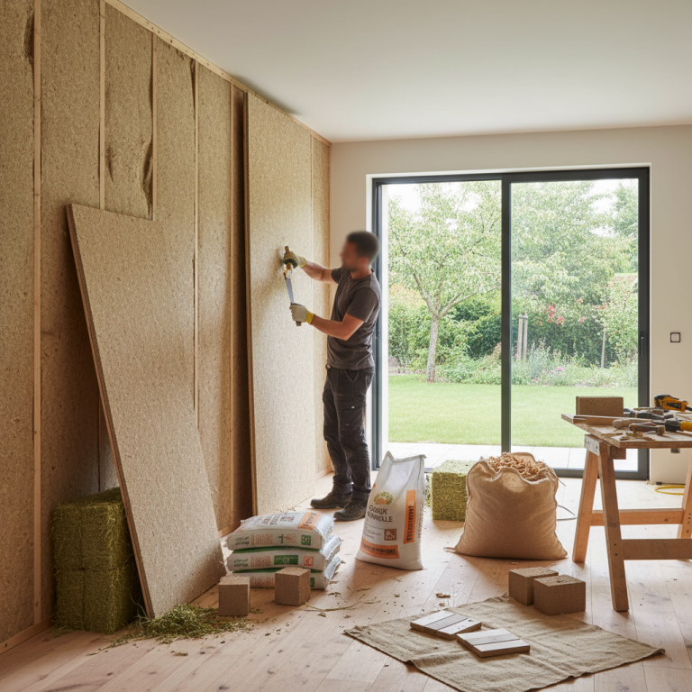 Illustration réaliste sur Rénovation écologique : transformer son habitat en espace performant et sain